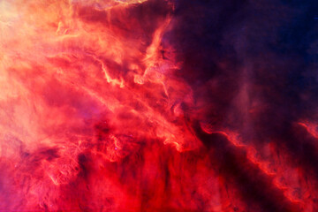 Beautiful red galaxy. Elements of this image furnished by NASA