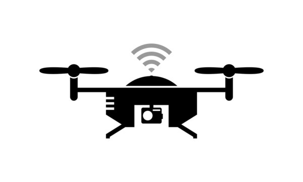 vector drone illustration logo