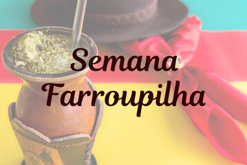 Traditional week in southern Brazil. Farroupilha Week of the Gauchos.Traditional South American...