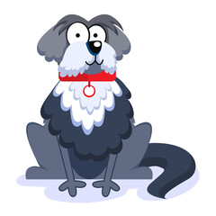 Isolated cute dog breed cartoon kawaii Vectorillustration