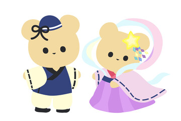 クマちゃんツインズ 七夕