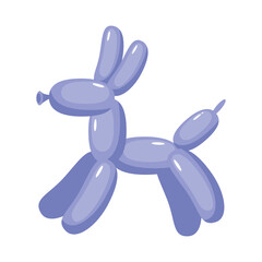 dog purple animal balloon