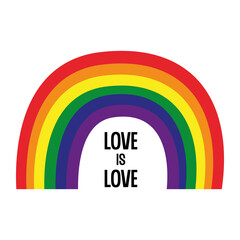 rainbow with lgbtq flag