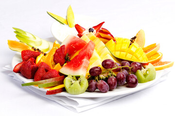 Platter of a assorted fresh fruit