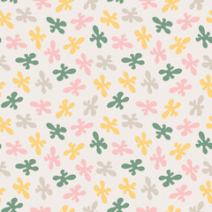 Obraz premium Minimalistic seamless pattern. Simple organic shape. Abstract vector illustration for printing, decor, textile, branding design