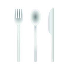 Fork spoon and knife 