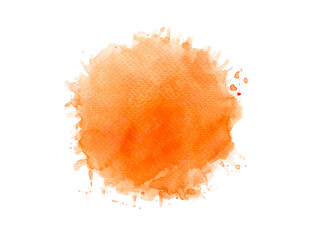 orange watercolor.