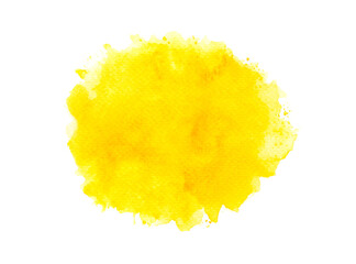 yellow paint of splashes isolated.