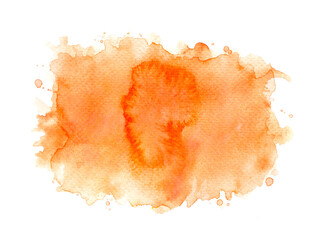 orange watercolor.