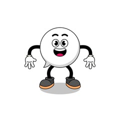 speech bubble cartoon with surprised gesture