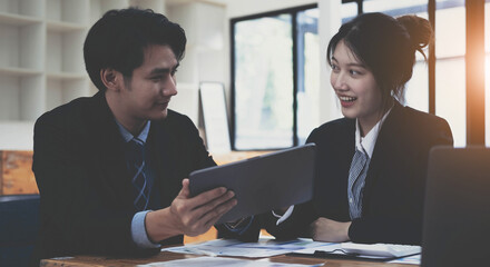 Office Conference Room Meeting: Portrait of Asian Female Manager Susscessfully Presents e-Commerce Investment Strategy for Group of Digital Entrepreneurs.