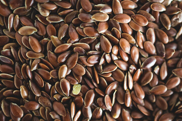 flaxseeds close-up shot of pantry ingredients