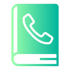 phone book gradient icon