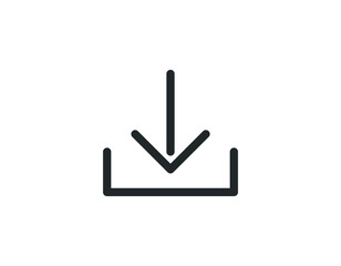 Download vector icon, install symbol. Modern, simple flat vector illustration for website or mobile app