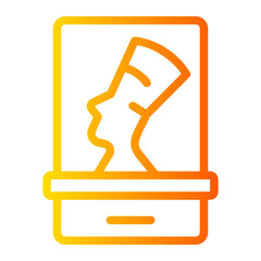 nefertiti gradient icon