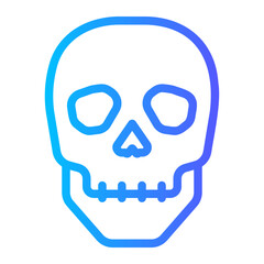 skull gradient icon