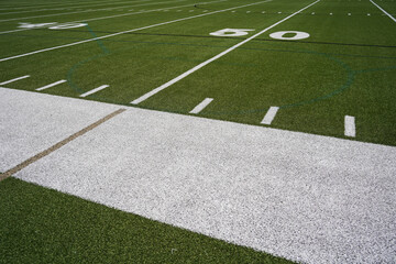 corner of a football field