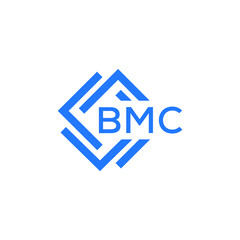 BMC technology letter logo design on white  background. BMC creative initials technology letter logo concept. BMC technology letter design.
