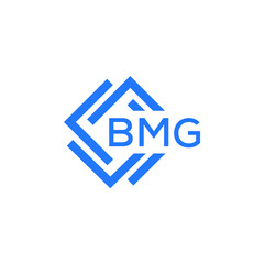 BMG technology letter logo design on white  background. BMG creative initials technology letter logo concept. BMG technology letter design.

