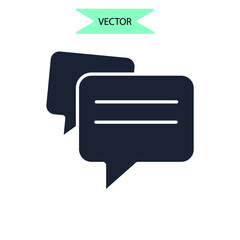 comment icons  symbol vector elements for infographic web