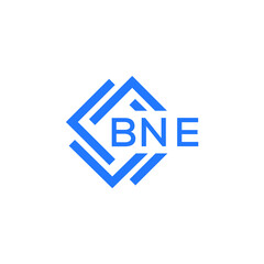 Obraz premium BNE technology letter logo design on white background. BNE creative initials technology letter logo concept. BNE technology letter design. 
