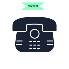 Phone icons  symbol vector elements for infographic web