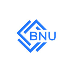 BNU technology letter logo design on white  background. BNU creative initials technology letter logo concept. BNU technology letter design.
