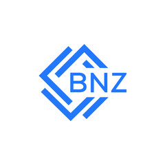 Obraz premium BNZ technology letter logo design on white background. BNZ creative initials technology letter logo concept. BNZ technology letter design. 