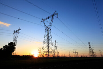the pylon in the evening