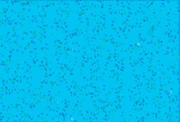 Light Blue, Green vector cover with spots.