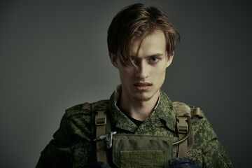 courageous infantry soldier