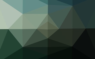 Dark Green vector low poly texture.