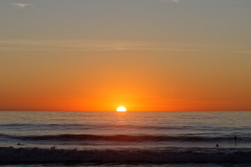 sunset at the beach