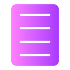 sticky notes gradient icon