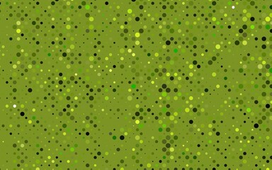 Light Green vector backdrop with dots.