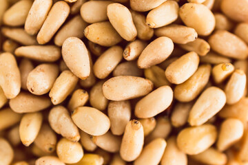 pine nuts close-up shot of pantry ingredients