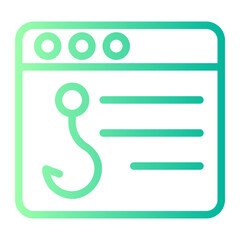 Obraz premium hook gradient icon