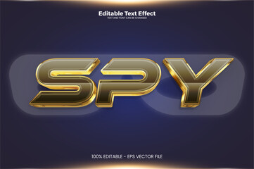 SPY editable text effect in modern trend style