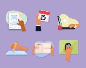 hands working scenes