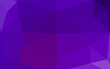 Obraz premium Dark Purple vector shining triangular pattern.