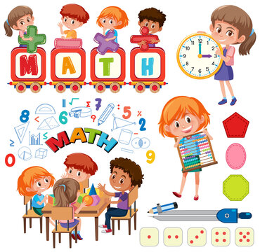 Kids Math Clipart Images – Browse 6,998 Stock Photos, Vectors, and ...