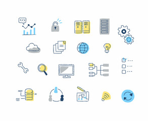 プログラミング・ITシステム・web イメージのアイコンセット