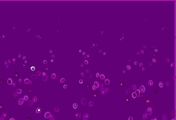 Light Purple vector template with circles.