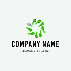 Software and IT Company Vector Logo Design Template