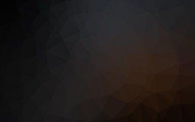 Obraz premium Dark Black vector abstract mosaic background.