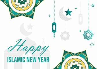 Islamic new year celebration design