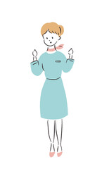 ビジネスウーマン　応援