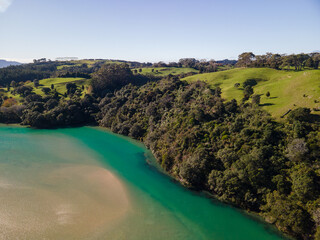 Tidal Swell of The Coromandel Peninsula in New Zealand's North Island 