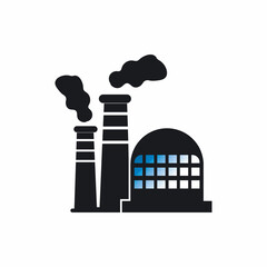 FACTORY BUILDING ICONS VECTOR