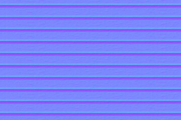Fototapeta premium Normal map seamless texture of siding panels roof or fence. Bump mapping of floor or wall pattern. Plastic, metal or wooden building cladding for 3d shaders and architectural materials